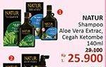 Promo Harga NATUR Shampoo Aloe Vera 140 ml - Alfamidi