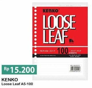 Promo Harga KENKO Loose Leaf A5  - Alfamart