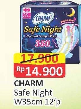 Promo Harga Charm Safe Night Wing 35cm 12 pcs - Alfamart