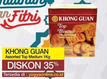 Promo Harga KHONG GUAN Top Biscuit Assortment 1000 gr - Yogya