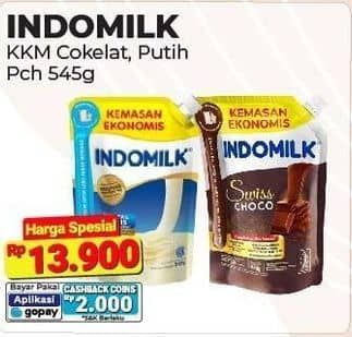 Promo Harga Indomilk Susu Kental Manis Plain, Cokelat 545 gr - Alfamart