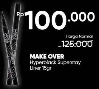 Promo Harga MAKE OVER Hyperblack Superstay Liner 15 gr - Guardian