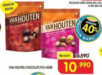 Promo Harga Van Houten Chocolate All Variants 40 gr - Superindo