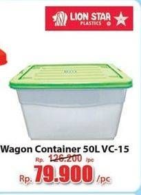 Promo Harga LION STAR Wagon Container VC-15 50000 ml - Hari Hari