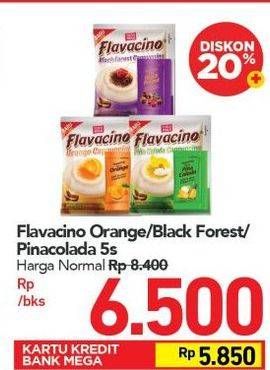 Promo Harga Torabika Flavacino Orange, Pina Colada, Blackforest per 5 sachet 25 gr - Carrefour