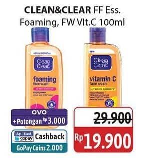 Promo Harga Clean & Clear Fruit Essential Facial Cleanser/Clean & Clear Facial Wash   - Alfamidi
