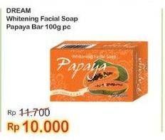 Promo Harga DREAM Whitening Facial Soap Papaya 100 gr - Indomaret