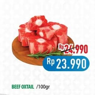 Promo Harga Oxtail Cut per 100 gr - Hypermart
