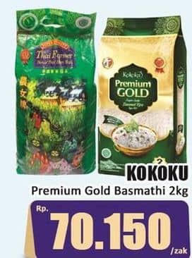 Promo Harga Kokoku Premium Gold Basmati Rice 2000 gr - Hari Hari