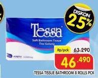 Promo Harga Tessa Toilet Tissue PB-16 8 roll - Superindo