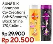 Promo Harga Sunsilk Shampoo Soft Smooth, Black Shine 160 ml - Indomaret