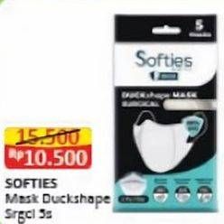 Promo Harga Softies Masker Surgical Duckshape 5 pcs - Alfamart
