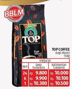 Promo Harga Top Coffee Kopi Murni 158 gr - Lotte Grosir
