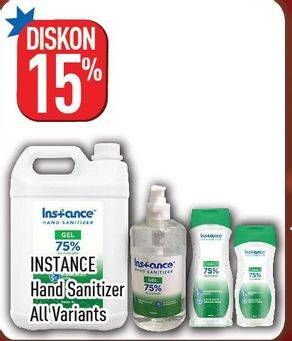 Promo Harga INSTANCE Hand Sanitizer Liquid Spray All Variants  - Hypermart