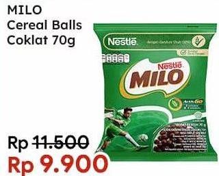 Promo Harga MILO Cereal Balls 70 gr - Indomaret
