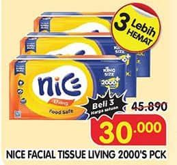 Promo Harga Nice Facial Tissue 1000 gr - Superindo