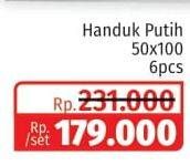 Promo Harga MERAH PUTIH Handuk Polos 50x100 360 gr - Lotte Grosir