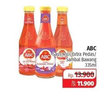 Promo Harga ABC Sambal Asli, Bawang Pedas, Extra Pedas 335 ml - Lotte Grosir