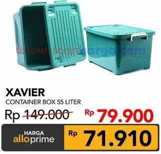 Promo Harga Multindo Xavier Container Box Solid 55000 ml - Carrefour