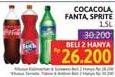 Cocacola, Fanta, Sprite 1,5L