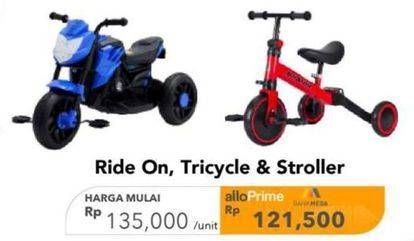 Promo Harga Ride On/Tricylce/Stroller  - Carrefour