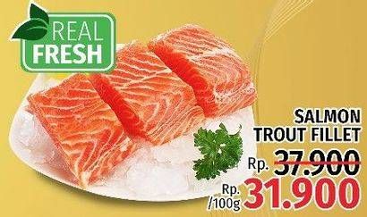 Promo Harga Salmon Trout Sashimi per 100 gr - LotteMart
