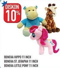 Promo Harga Boneka Hippo/St Jerapah/Little  Ponny  - Hypermart