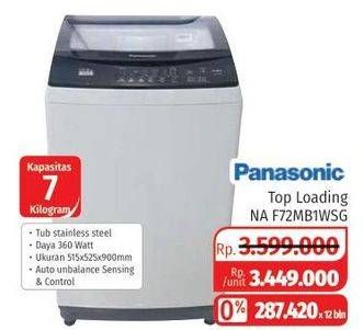 Promo Harga PANASONIC NA-F72MB1 Washing Machine 7000 gr - Lotte Grosir
