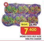 Promo Harga WONG COCO My Jelly Aloe Vera per 3 pcs 80 gr - Superindo