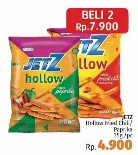 Promo Harga JETZ Hollow Snack Fried Chilli, Paprika, Paprika 35 gr - LotteMart