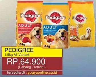 Promo Harga PEDIGREE Makanan Anjing All Variants 1500 gr - Yogya