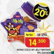 Promo Harga WONG COCO My Jelly per 25 pcs 14 gr - Superindo