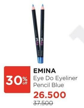 Promo Harga EMINA Eye Do Pencil Eyeliner Blue  - Watsons