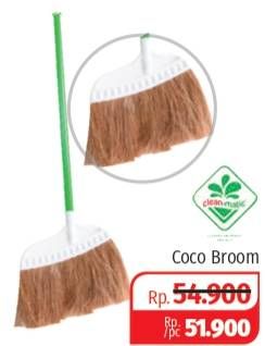Promo Harga CLEAN MATIC Coco Broom  - Lotte Grosir