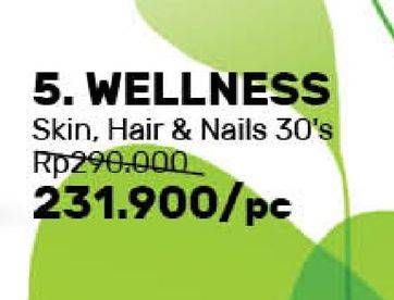 Promo Harga WELLNESS Skin, Hair & Nails 30 pcs - Guardian