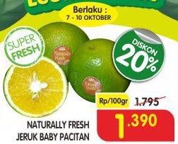 Promo Harga Jeruk Baby Pacitan per 100 gr - Superindo