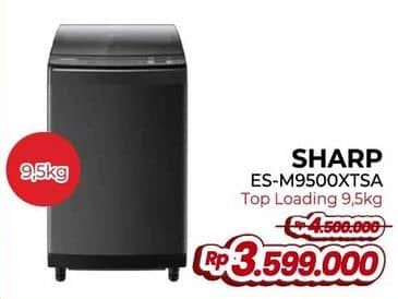 Promo Harga Sharp ES-M9500XT-SA Washing Machine   - Yogya