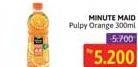 Promo Harga Minute Maid Juice Pulpy Orange 300 ml - Alfamidi