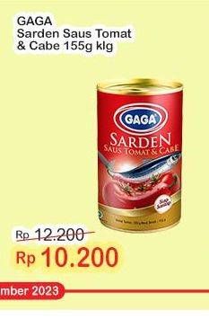 Promo Harga Gaga Sardines In Tomato Sauce Chilli/ Tomat Dan Cabe 155 gr - Indomaret