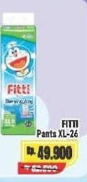 Promo Harga Fitti Pants XL26 26 pcs - Alfamart