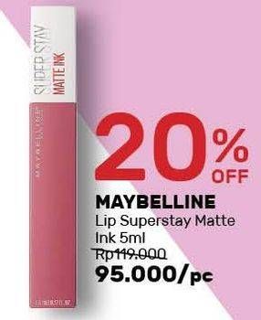 Promo Harga MAYBELLINE Super Stay Matte Ink 5 ml - Guardian