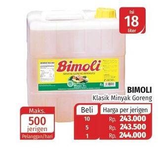 Promo Harga BIMOLI Minyak Goreng 18000 ml - Lotte Grosir