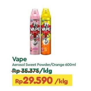 Promo Harga Fumakilla Vape Aerosol Sweet Powder, Orange 600 ml - TIP TOP