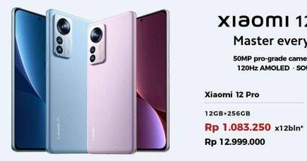 Promo Harga XIAOMI 12 Pro 12 GB + 256 GB  - Erafone