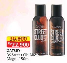 Promo Harga GATSBY Body Spray Secret Club Alive, Magnificent 150 ml - Alfamart