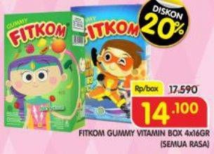 Promo Harga FITKOM Gummy All Variants per 4 pcs 16 gr - Superindo