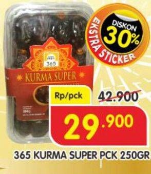 Promo Harga 365 Kurma Super 250 gr - Superindo