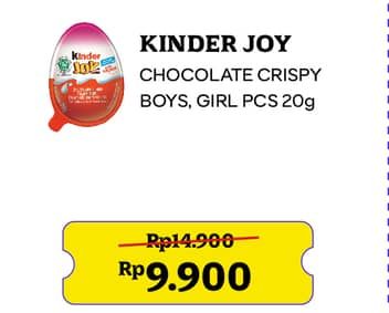 Promo Harga Kinder Joy Chocolate Crispy Girls, Boys 20 gr - Indomaret