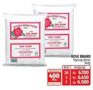 Promo Harga Rose Brand Tepung Beras 500 gr - Lotte Grosir