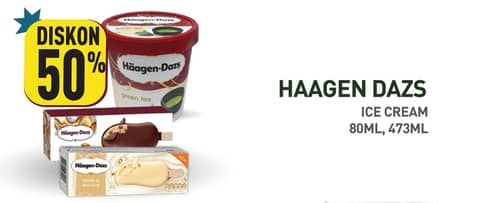 Promo Harga Haagen Dazs Ice Cream 100 ml - Hypermart